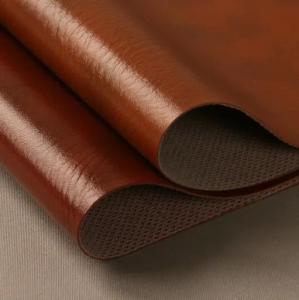 Wholesale Textile Microfiber Leather Fabric Elastic Faux Leather Polyurethane Fabric from china suppliers