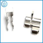 PCB Mount Nickel Plated Brass Siamese Fuse Clip For 5x20mm And 6x30mm Cartridge
