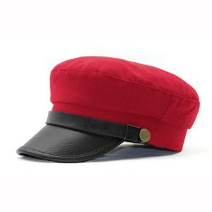 Wholesale Plain Military Peaked Cap / Short Brim Military Cap 56-60cm Size Eco Friendly from china suppliers