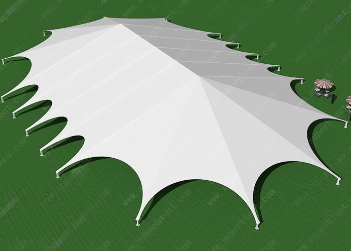 A Frame Aluminum Clear Wedding Tent With Stretching Design