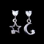 Cute Animal Rabbit Earrings CZ Stone Simple Accessory 925 Silver Jewellery