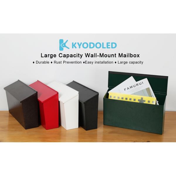 Home Mailbox Large Mailbox, Mailbox for Outside, Matte Black Post Box