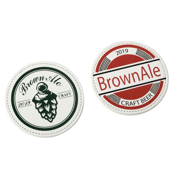 Absorbent Drink Coasters Set In Multicolor Cork/PU Material For Colorful Table Setting