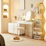 Modern Custom Acrylic Furniture acrylic dressing table chair 43X45X73cm For