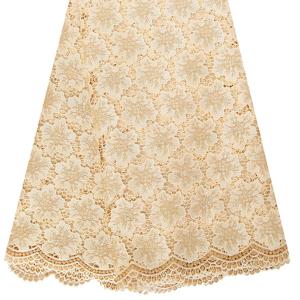 Wholesale 51-52&quot; Embroidery customizable african fabric lace two tone for dress F50275 from china suppliers