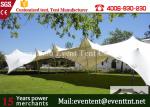 Custom Printed Freeform Stretch Tent Clear Roof Aluminum Door For Trade Show