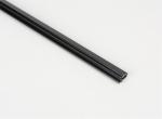 High Strength Abs Plastic Strips Black Channel PVC Trim Strip