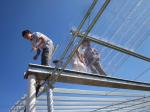 Anti UV Clear Corrugated Polycarbonate Roofing Sheet Heat Resistant Antifreeze