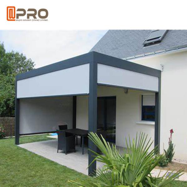 Motorized Opening Rotate Louver Modern Aluminum Pergola For Commercial