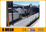 W 96'' H 72'' Decorative Metal Fences For Military Base 3 Rail