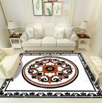 New European Style Household Bedroom Living Room Floor Carpet Rectangle Shape