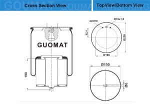 Wholesale 20554770 ​VOL-VO Truck Air Suspension Spring Bag Contitech 54770 M For 3173271​ from china suppliers