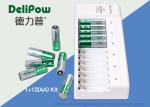 NI-MH AA AAA Battery Charger , 2800mAh Rechargeable Battery Set