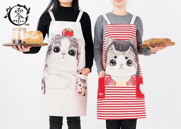 Women Kitchen Canvas Apron Polyester Jute With Pockets Extra Long Ties For