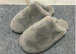 Cute Fuzzy Bedroom Slippers TPR Sole , Soft Durable Fuzzy Slippers For Adults
