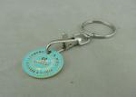Iron Zinc Alloy Supper Market Trolley Coin , Customized Soft Enamel Coin