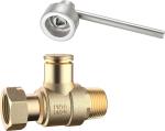 3103 Male x Flex. Female Threaded Brass Water Meter Ball Valve Magnetic Lockable
