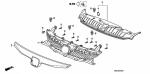 Enough Stock Mesh Grille For Car 71121-SNA-A50 For Honda Civic FA1 part 2009
