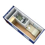 Strong Durability Prefabricated Container House, Prefab Metal House With Rock