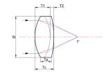 Round Achromatic Doublet Lens Optical Glass Doublets Cemented Lenses