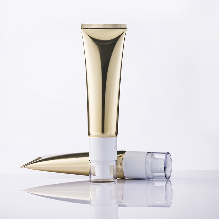 OEM Golden Plastic Cosmetic Squeeze Tubes 10ml-50ml MSDS CE