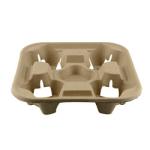 Stackable No Spill 2 4 Paper Cup Holder Tray For Coffee Bar