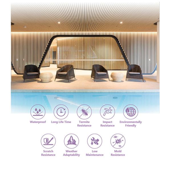 CE FSC Interior Ceiling Panels 25x100mm No Painting Indoor Wall Planks