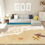 3D Sea Beach And Shell Household Bedroom Living Room Floor Carpet Special Style