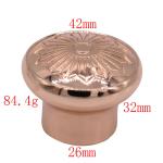 26 * 32 Gold Zinc Alloy Perfume Bottle Top Magnetic / Zamak Die Casting