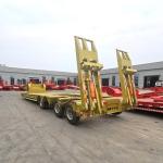 Lowbed Semi Trailers with Slope for Heavy Machines Low Bed Trailer Truck Trailer