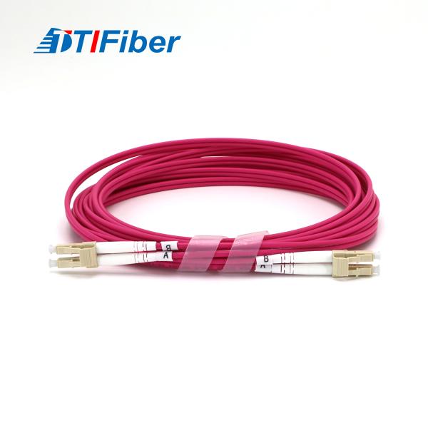 SC LC MM OM4 Duplex Fiber Optic Patch Cord 2mm 3mm