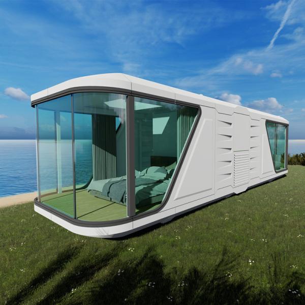 Modern Stylish Capsule House Hotel With Balcony Expandable Portable Luxury