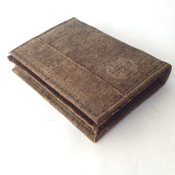 Different Color men gender slim cork wallet 11x9cm with card and money slot