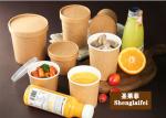 Eco-friendly 100% biodegradable paper soup bowl Take Away Food Paper Salad Bowl