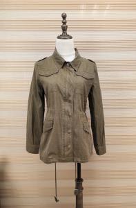 Wholesale Ladies 100% Cotton Washed Jacket Five Different Color With Front Pocket from china suppliers