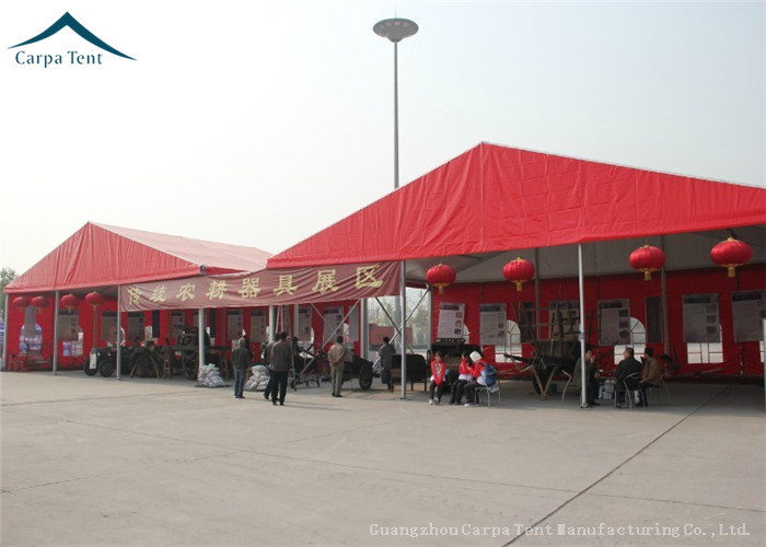 Chinese Red Large Wedding Tents Sun Proof / Fire Proof PVC Fabric