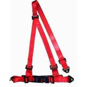 Wholesale Buckle Style Red Racing Safety Belts With Bolts / 3 Point Retractable Seat Belts from china suppliers