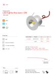 Mini 2W LED Spotlight Bridgelux chips LED Bulb recessed Mini LED light cabinet