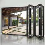 Panoramic Folding Aluminum Sliding Door Free Opening And Closing Living Room