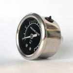 1.5" 10 bar Back Mount Manometer Black Dial Hydraulic Pump All Stainless Steel