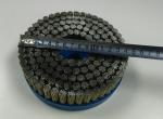 Heavy Duty 150mm Diameter Brass Coated Steel Knotted Wire Disc Brush