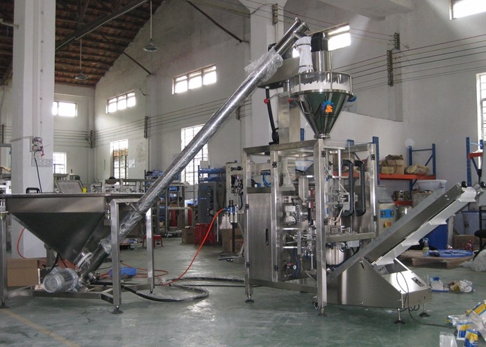 Automated Powder Packaging Machine / Vertical Packing Machine With Auger Filler