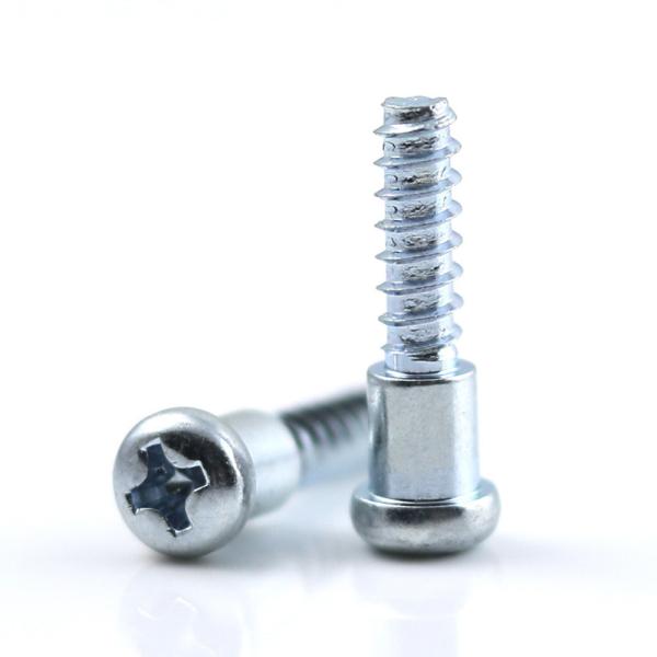 Alloy Steel Blue Zinc Plated Round Head Cross Drive Step Shoulder Screws for