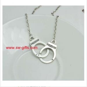 Wholesale New Fashion Jewelry Handcuffs Choker Pendant Necklace Girl lover Valentine's Day Gifts from china suppliers