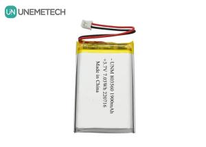 Wholesale Rechargeable Flexible Lithium Polymer Battery 3.7V 1900mAh 803560 For Flashlights from china suppliers