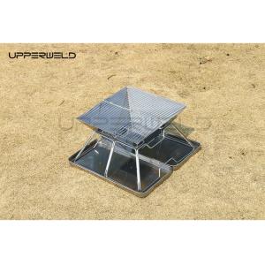 Wholesale Small Patio Backyard Fire Pit Folding BBQ Stove Non-rusting 2KG Camping Carbon Fireplace from china suppliers