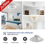 Bedroom 18 Inches Bladeless Ceiling Fan With LED Light Small Size