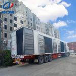 Truck Trailer 3 Axles Dry Van Cargo Semi Trailer with Side Open Door and Curtain