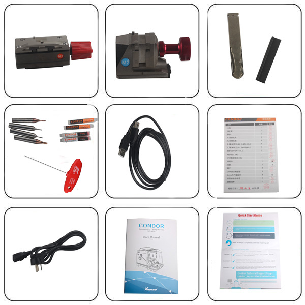 Original Xhorse Condor Key Cutting Machine Update Online / 9 Inch Height