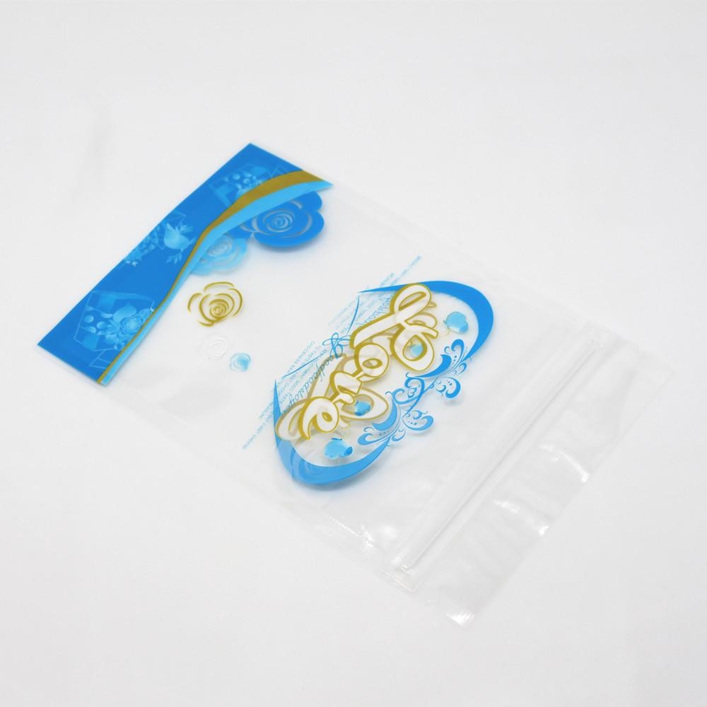 Heat Sealing Plastic Flat Bags Clear Customized Thickness For Food Packing